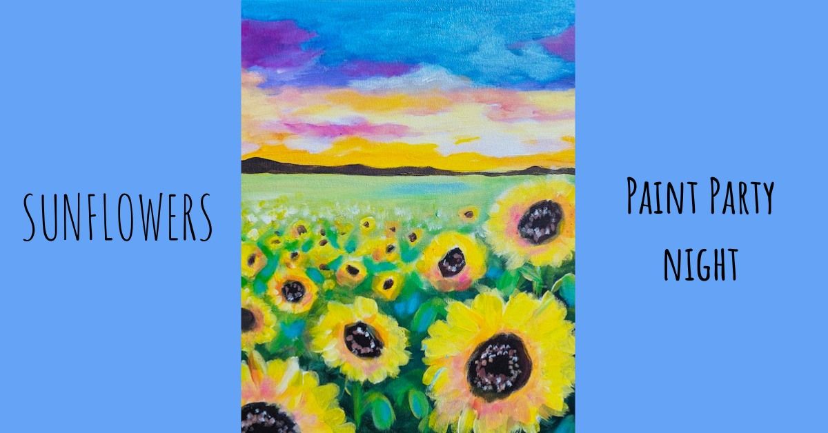 Paint Night - Sunflowers - Peterborough 