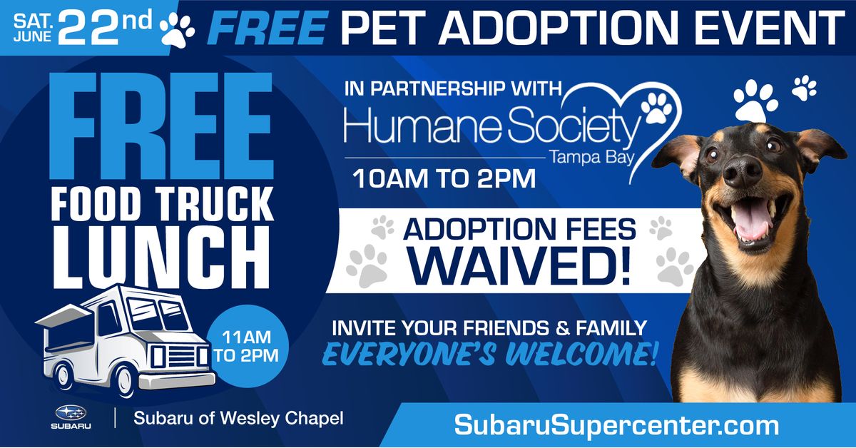 Pet Adoption & Food Truck Event