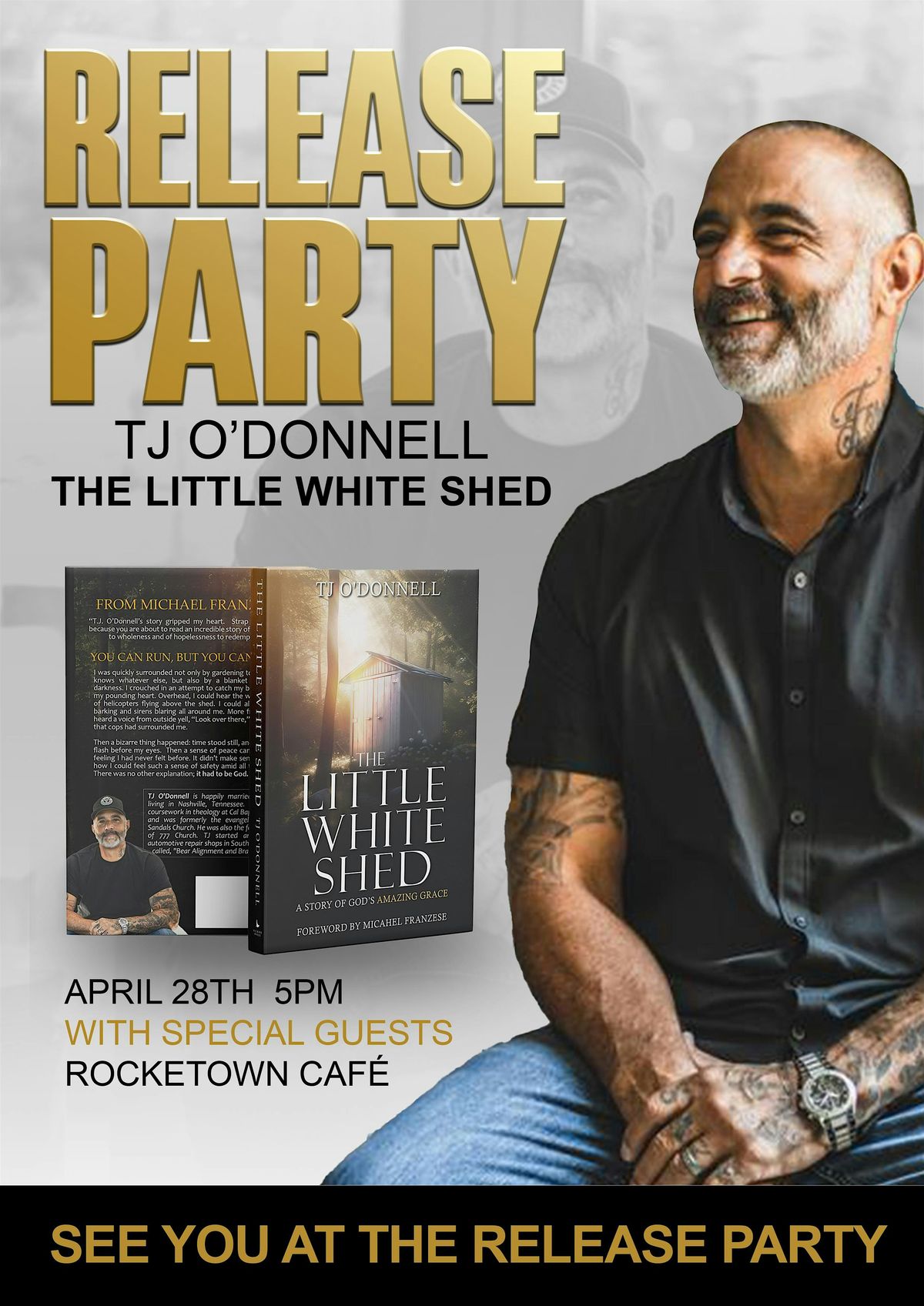 Little White Shed by TJ O'Donnell - Book Release Party