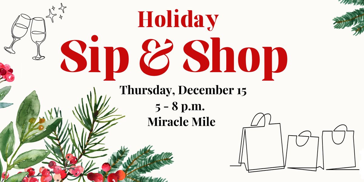 Holiday Sip & Shop in Coral Gables