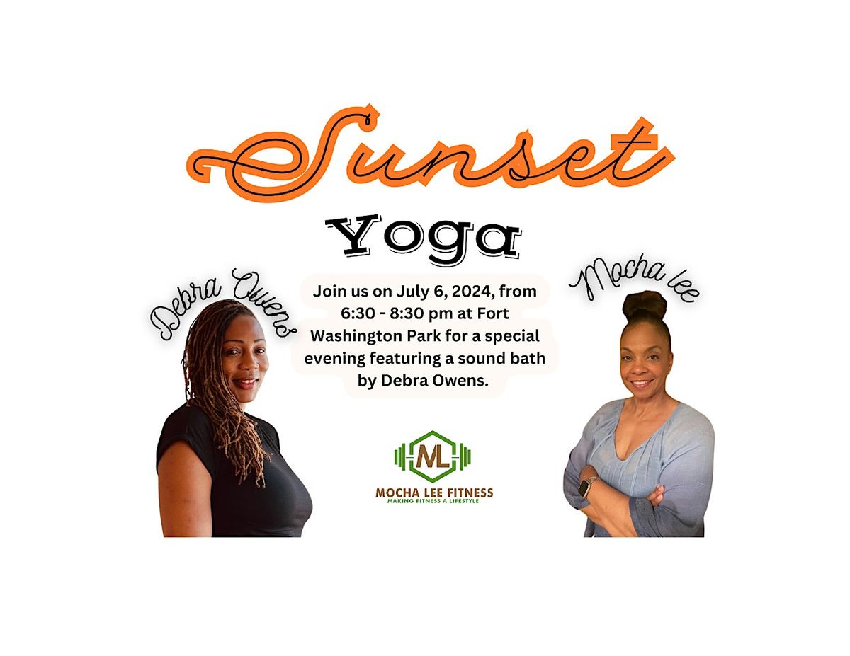 Sunset Yoga and Sound Bath in the Park - July Class