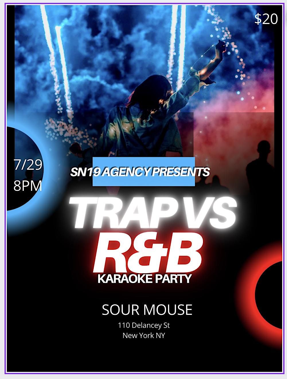 Trap Vs R&B Karaoke Party, Sour Mouse, New York, 29 September To 30 ...