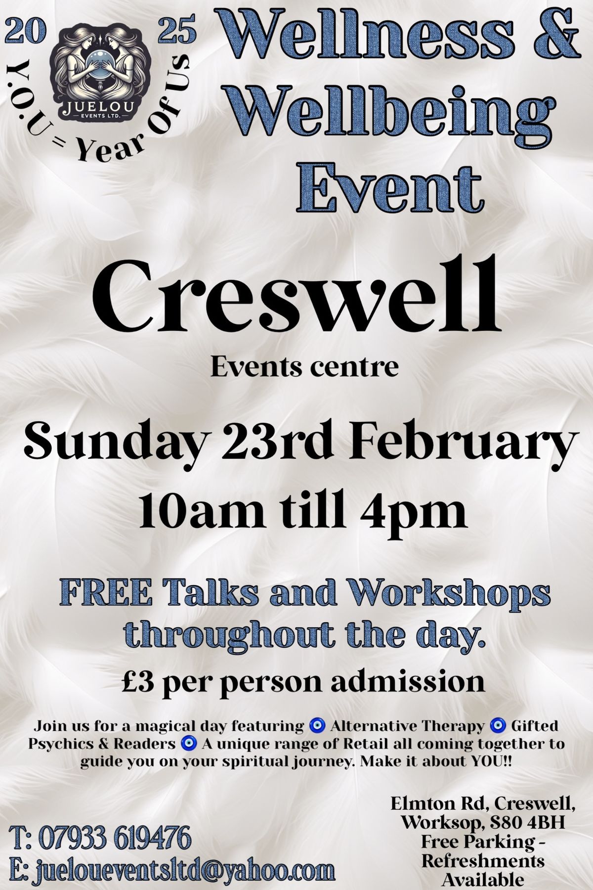 Creswell Wellness & Wellbeing Day - Sunday 23rd February 