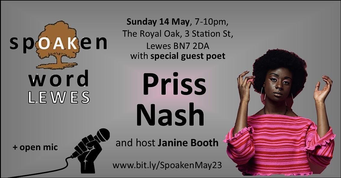 Spoaken Word Lewes with Priss Nash