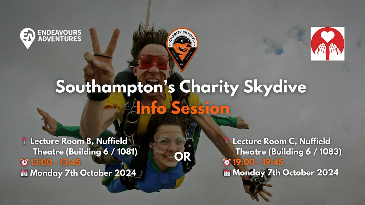 Southampton Uni: In-Person Charity Skydive Info Sessions