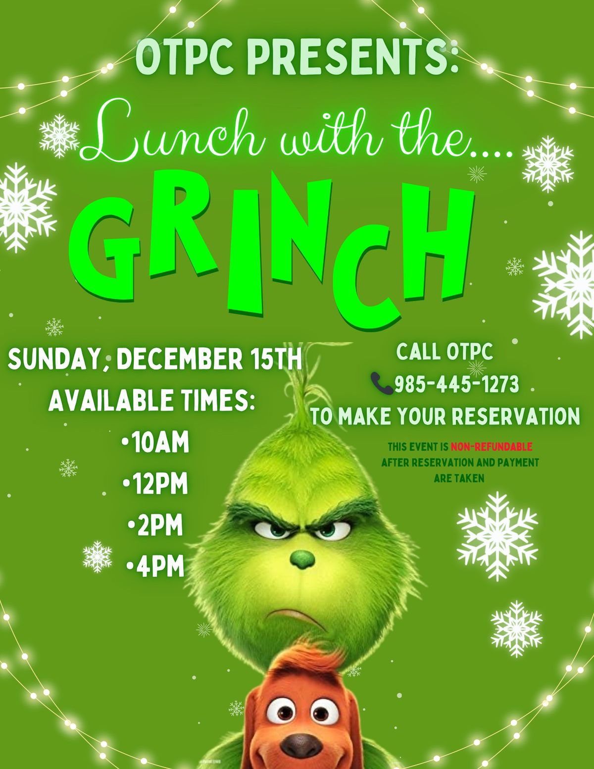 Lunch with the Grinch\ud83c\udf84