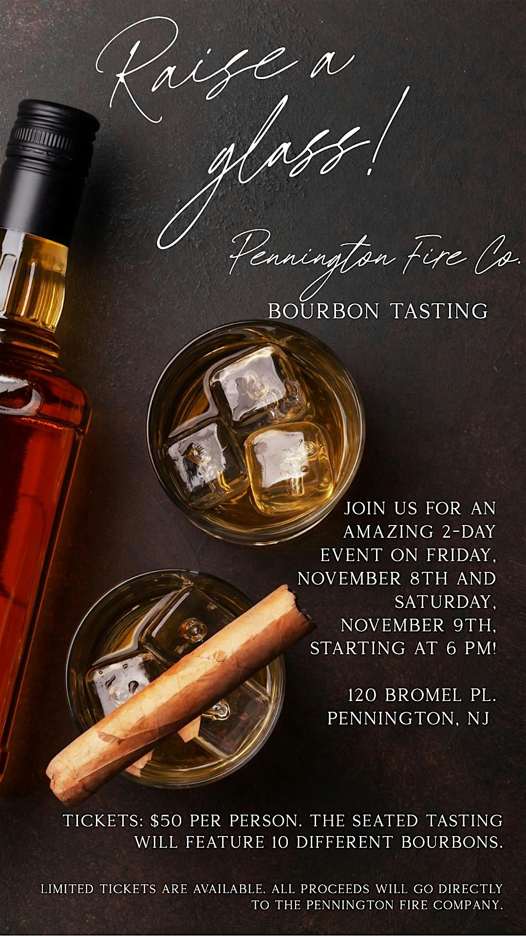 Pennington Fire Company Bourbon Tasting