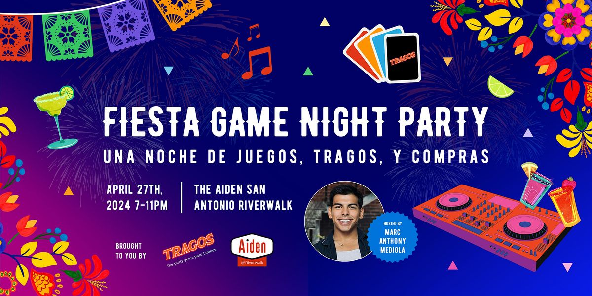 Fiesta Game Night Party: Una Noche de Juegos, Tragos, y Compras