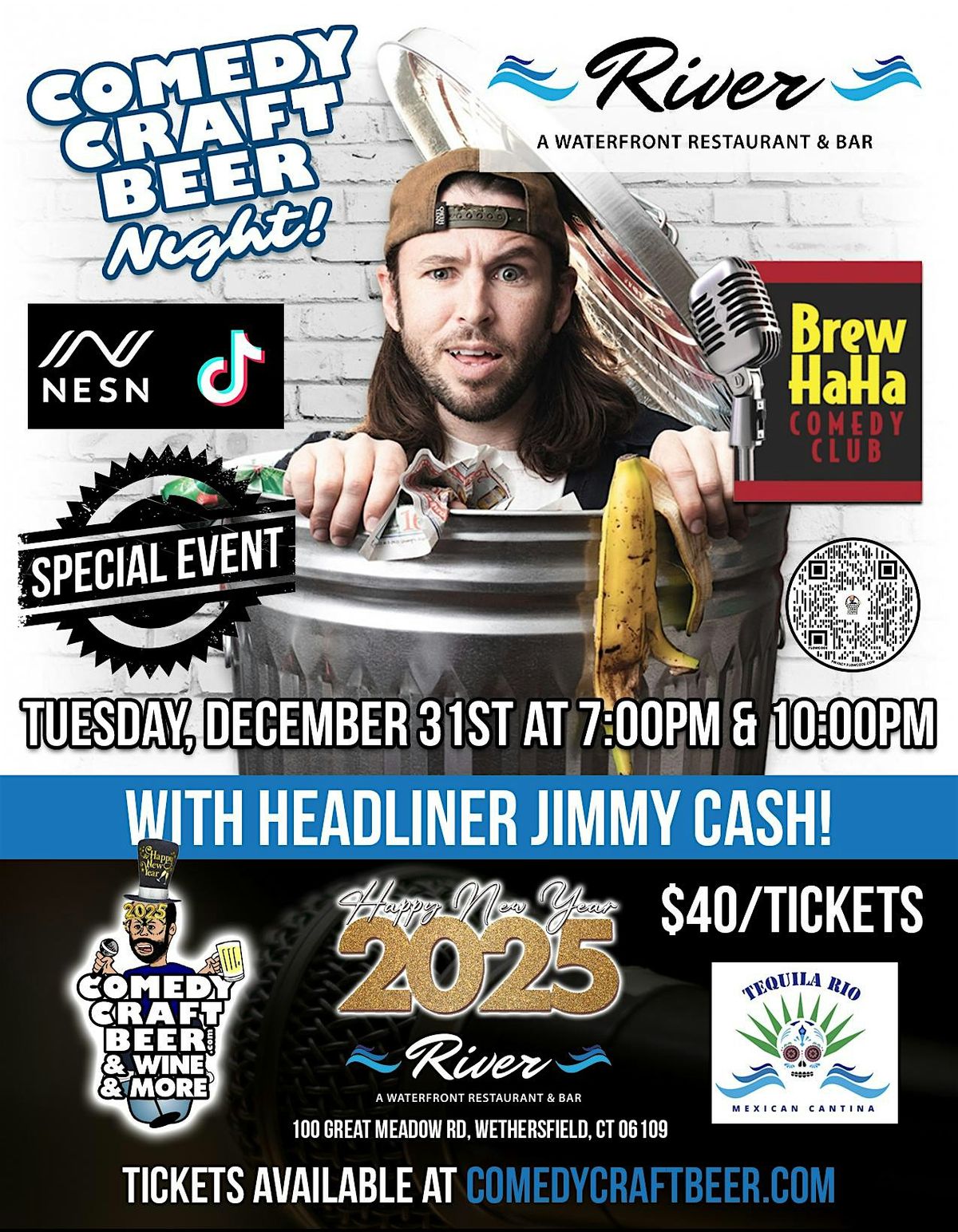 NYE Comedy Night at Brew Ha Ha at River