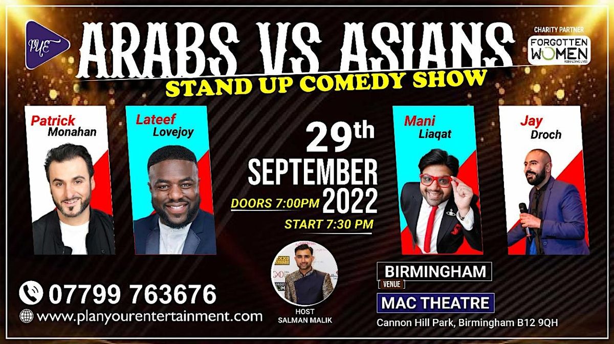 Arabs vs Asians Standup Comedy Show BIRMINGHAM