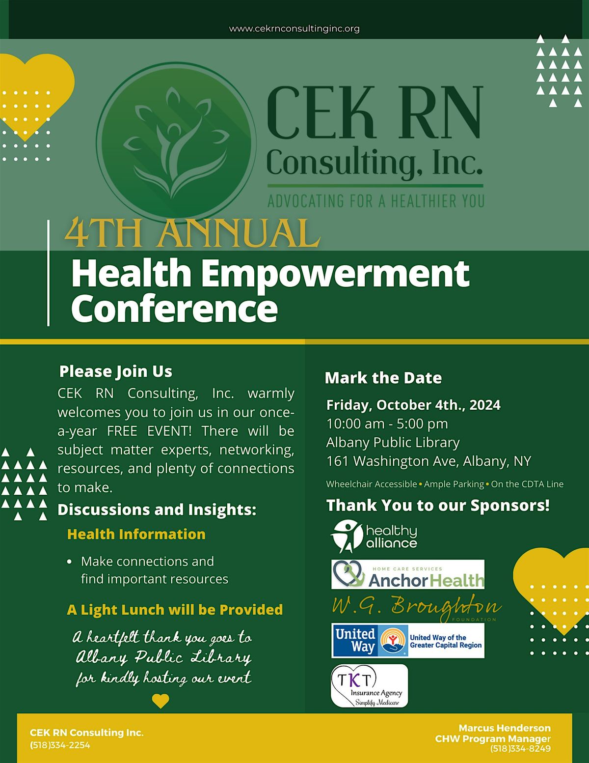 CEK RN Consulting, Inc. 4th Annual Health Empowerment Conference