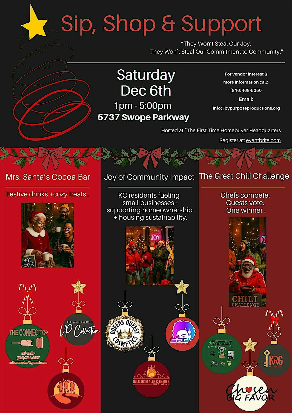 \u201cSip, Shop & Support\u201d