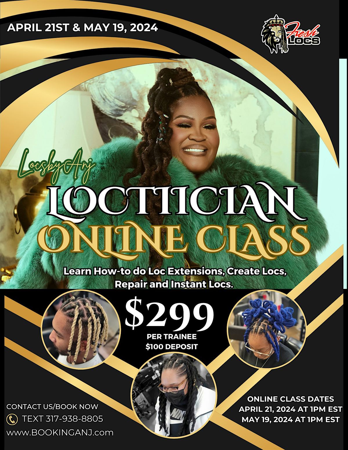 Loctician ONLINE Class by LocsByAnj