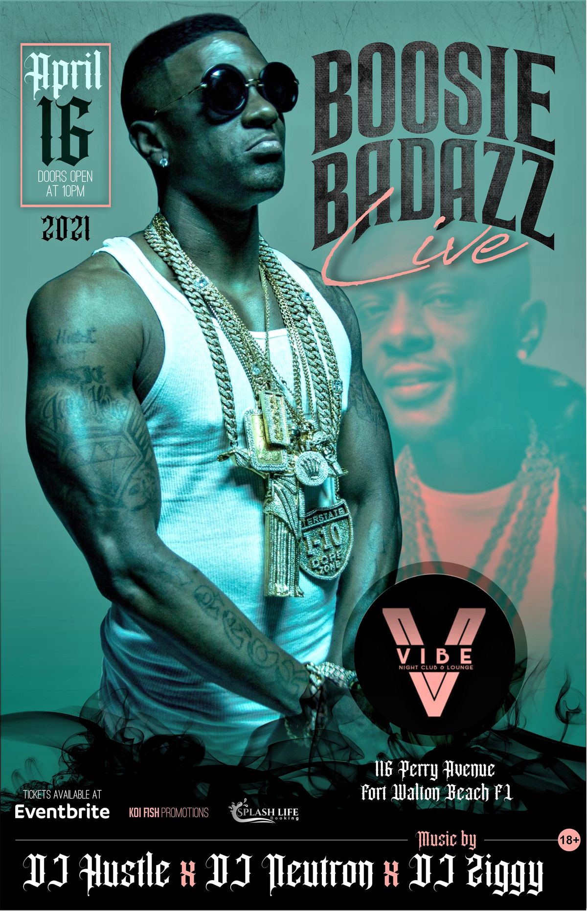 Boosie Badazz Live in Concert, Vibe Nightclub & Lounge, Fort Walton Beach,  16 April to 17 April