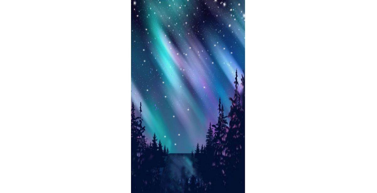 Aurora Borealis Northern Lights Canvas Paint & Sip Wine Art Class