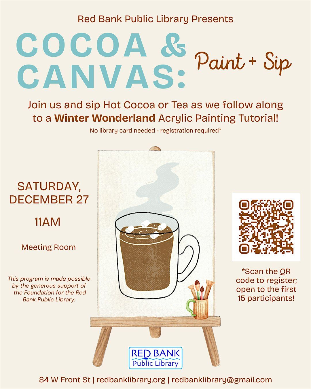 Cocoa & Canvas: Paint & Sip