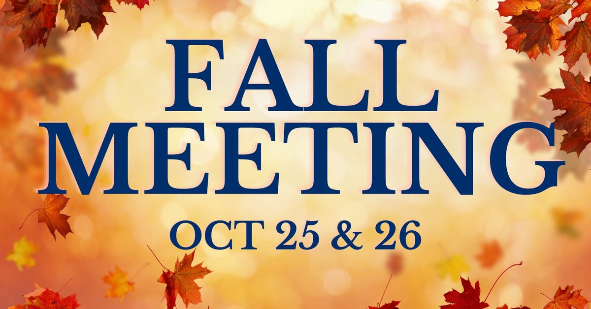 Fair Haven's Fall Meeting with Elder Matt Jordan  (Tifton, GA)