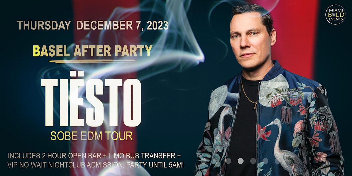 MIAMI - THURSDAY DECEMBER 7, 2023 - TI\u00cbSTO  - SOBE EDM PARTY TOUR