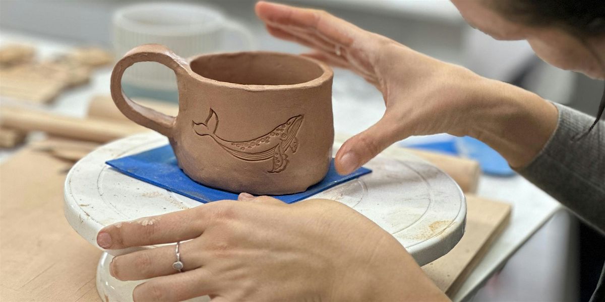 Pottery - Ocean Inspired Slab Mug Gold Coast