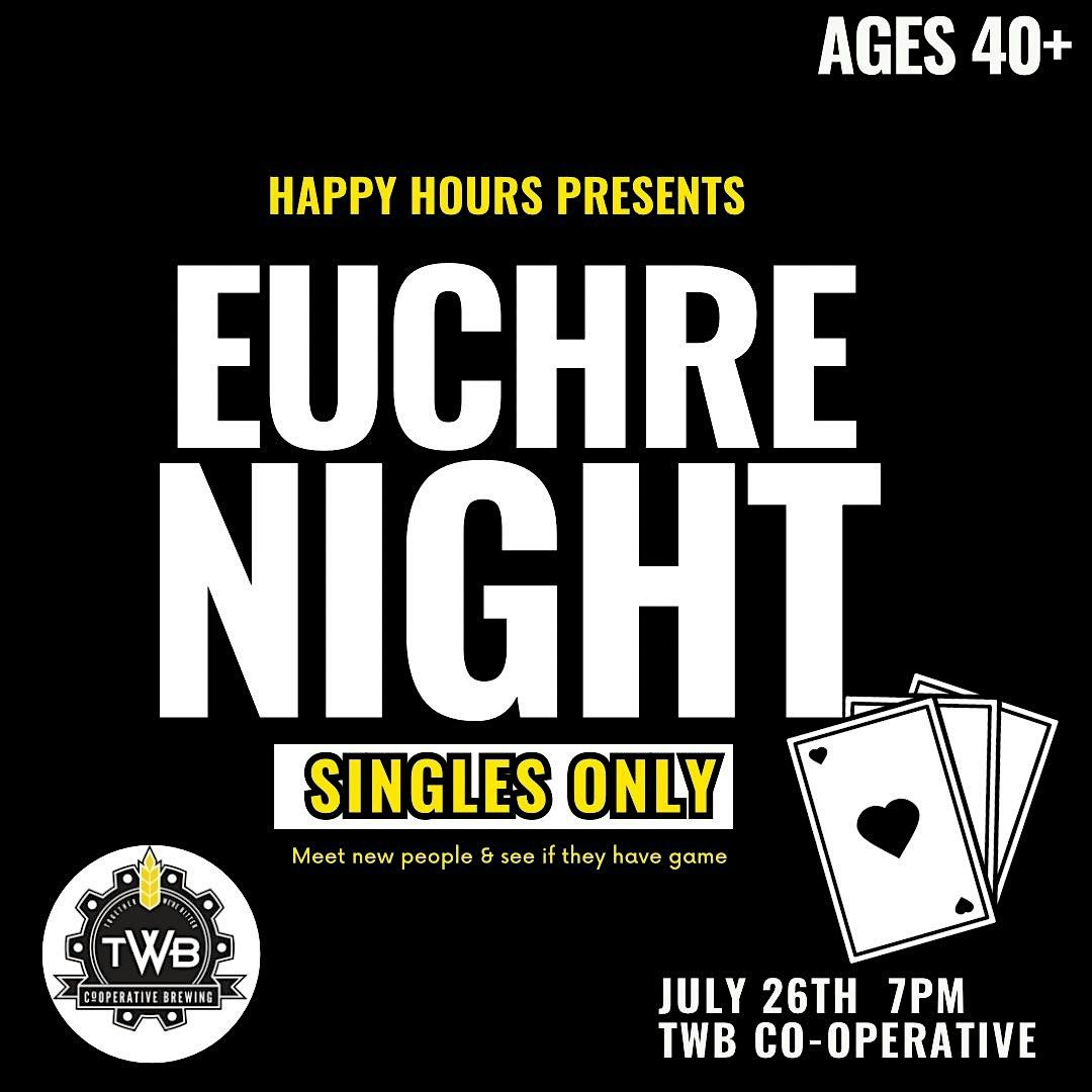 Singles Euchre Night @ TWB Co-operative Brewing 40+ (Kitchener)