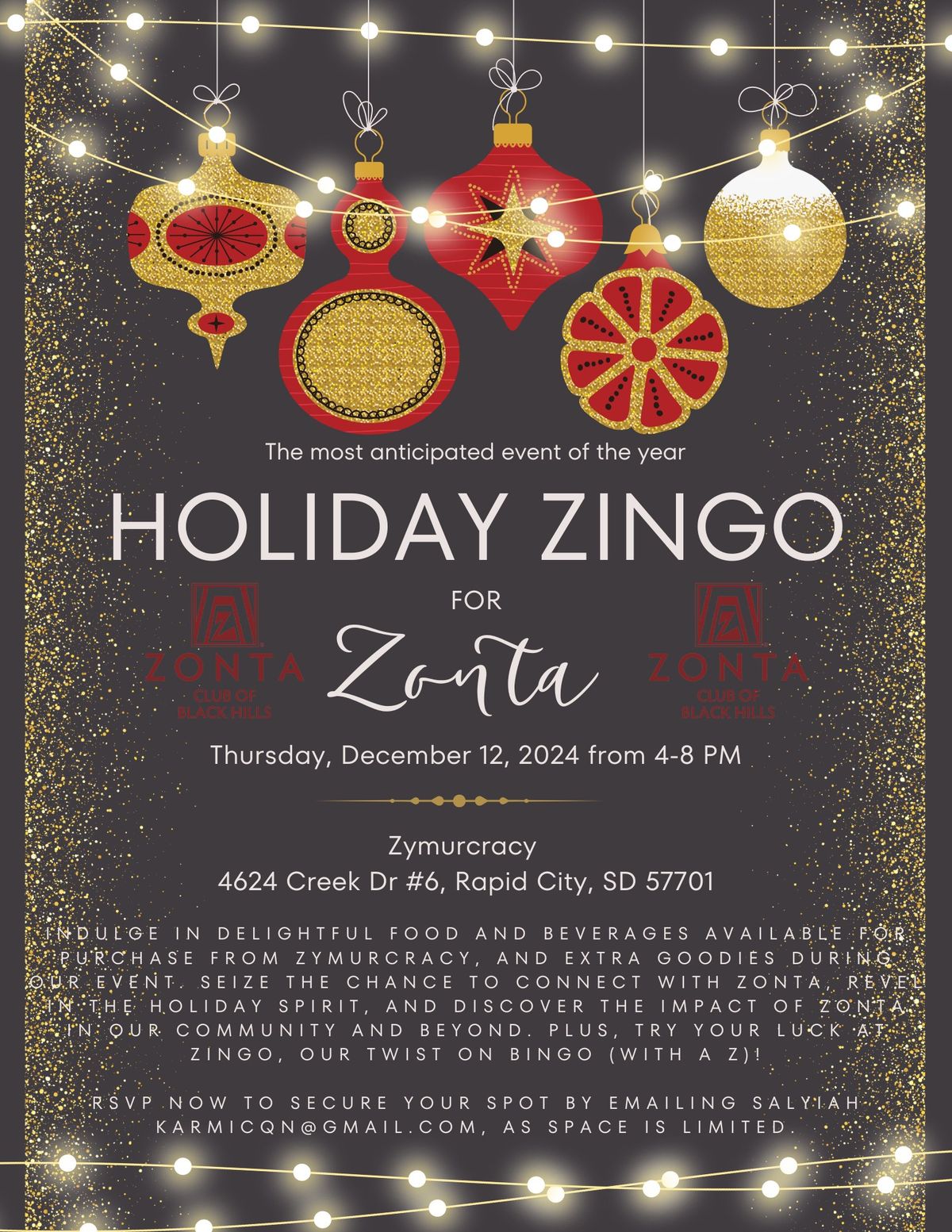 Zingo for Zonta at Zymurcracy