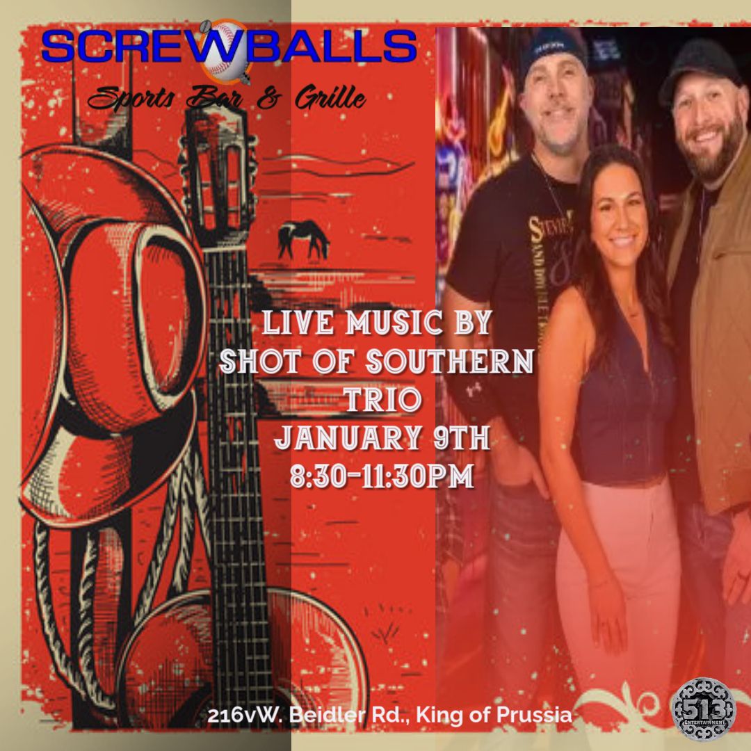 It's Thirsty Thursday with Shot of Southern Trio at Screwballs!