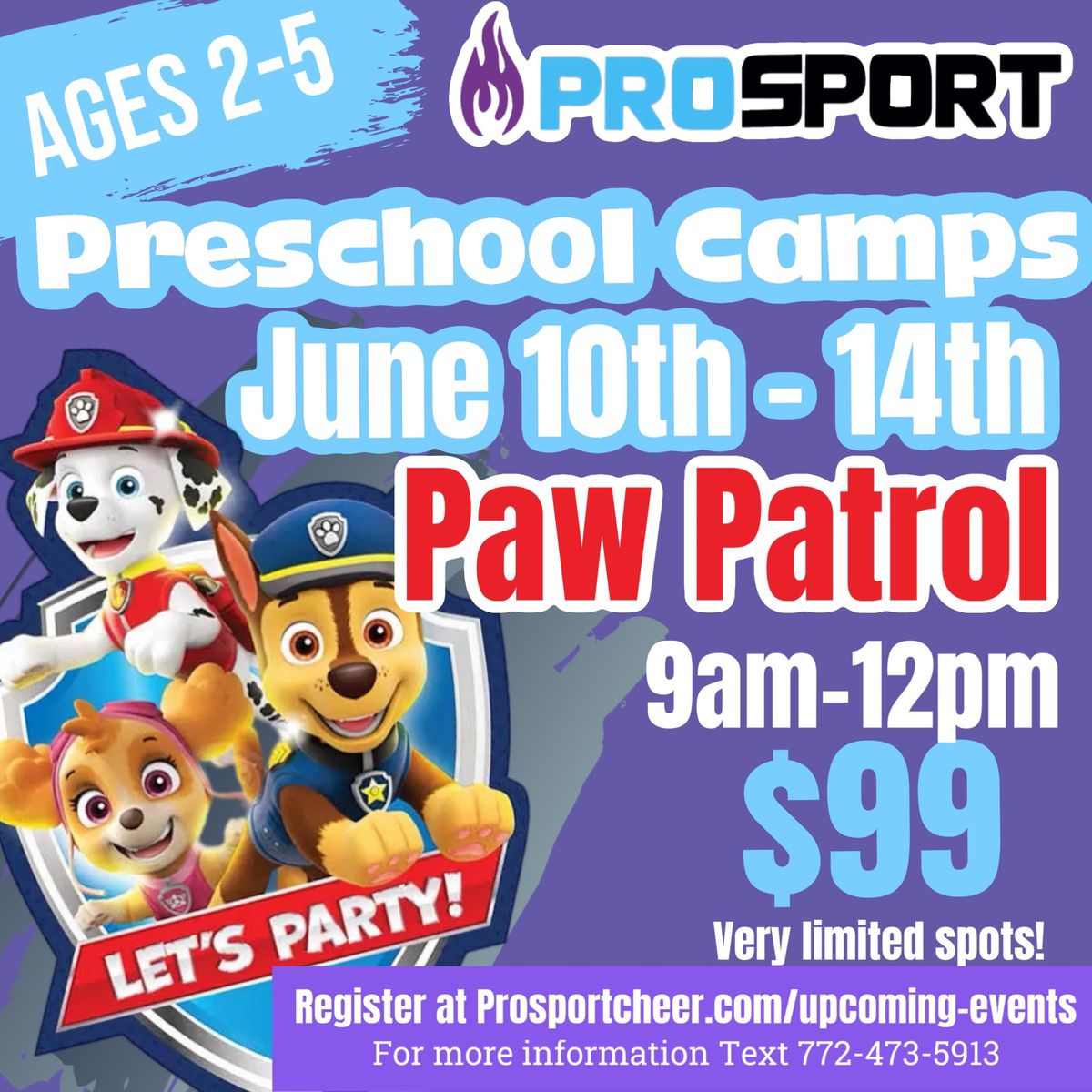 PRESCHOOL Paw Patrol Camp