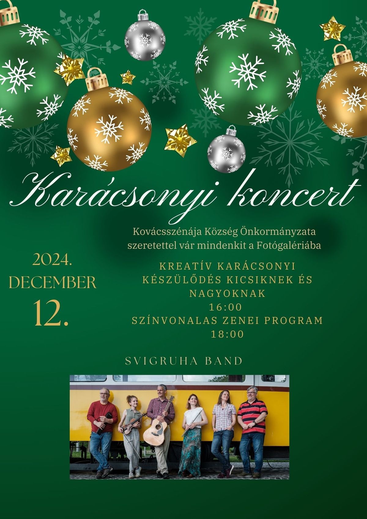 Kar\u00e1csonyi koncert Kov\u00e1cssz\u00e9n\u00e1j\u00e1n