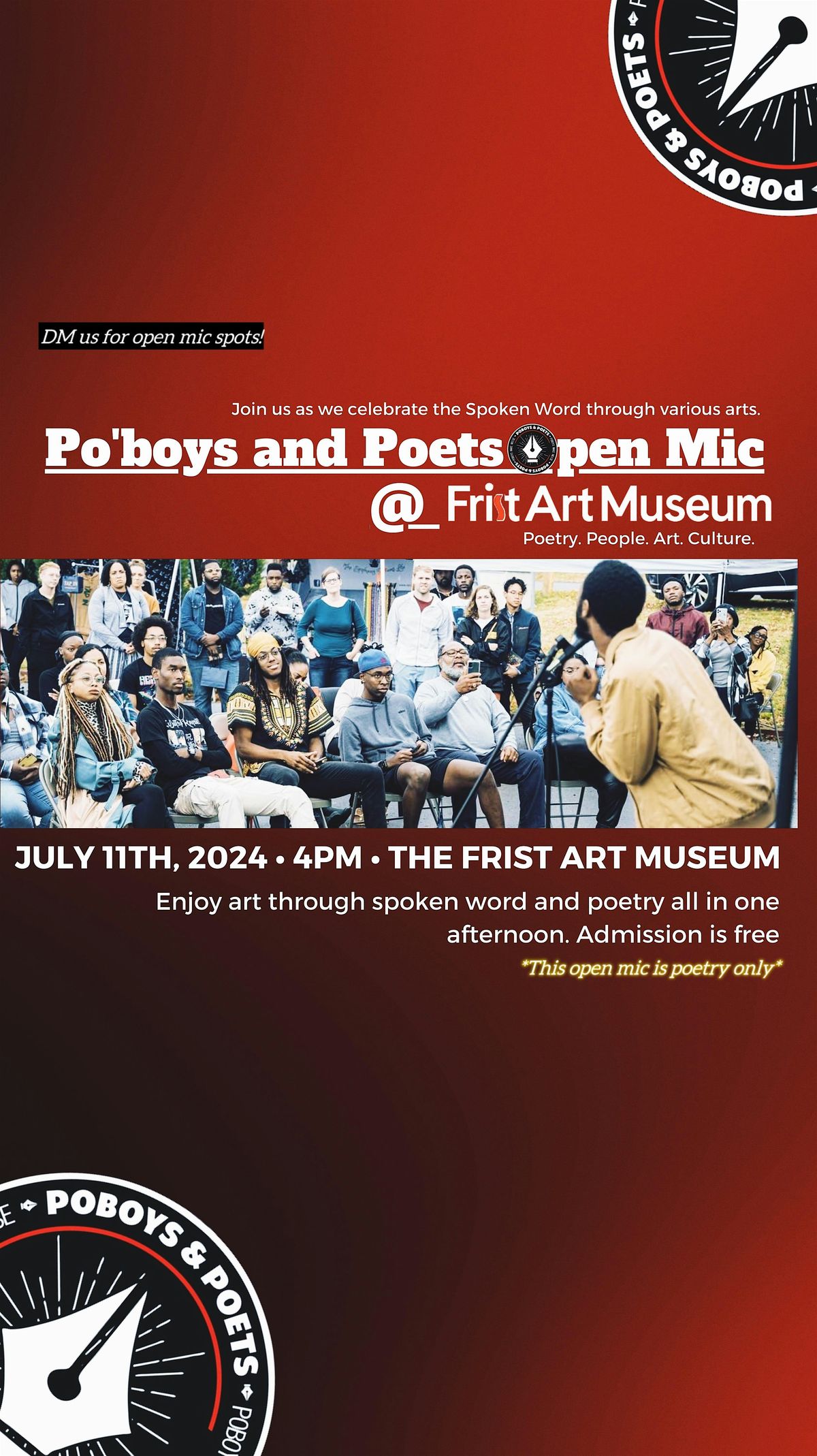 Poboys and Poets at Frist Art Museum (Poetry)