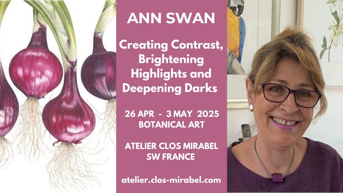 Creating Contrast Highlighting Highlights and Deepening Darks with Botanical Artist Ann Swan