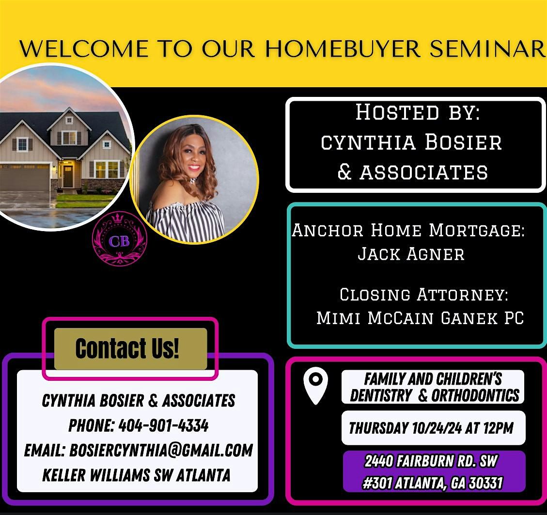 Unlock the Door to Your Dream Home: Homebuyer Seminar w\/ Cynthia Bosier