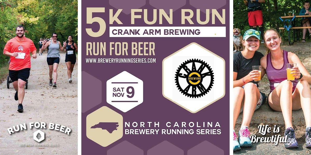 5k Beer Run x Crank Arm Brewing | 2024 NC Brewery Running Series