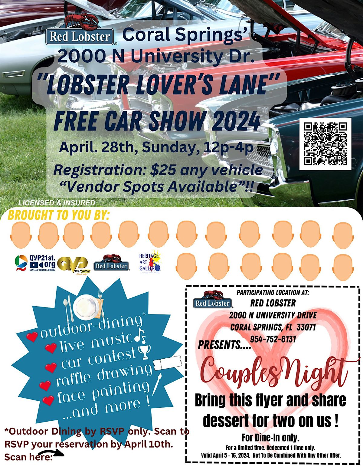 Lobster Lover's Lane Coral Springs Car Show
