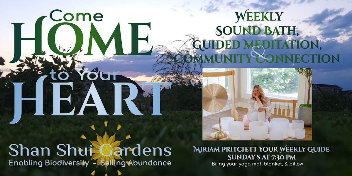 Come Home to Your Heart: Sound Bath, Guided Meditation, Community ...