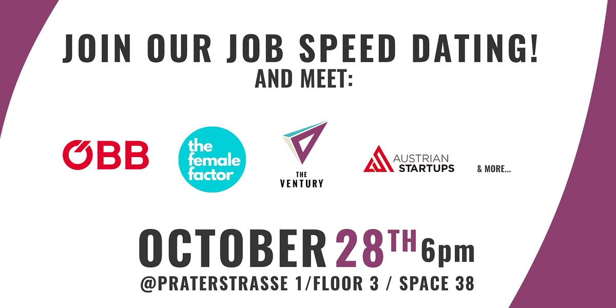 Job Speed Dating - hosted by TheVentury