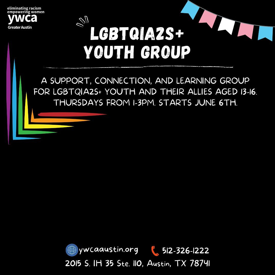 LGBTQIA2S+ Youth 6-Week Group (ages 13-16)
