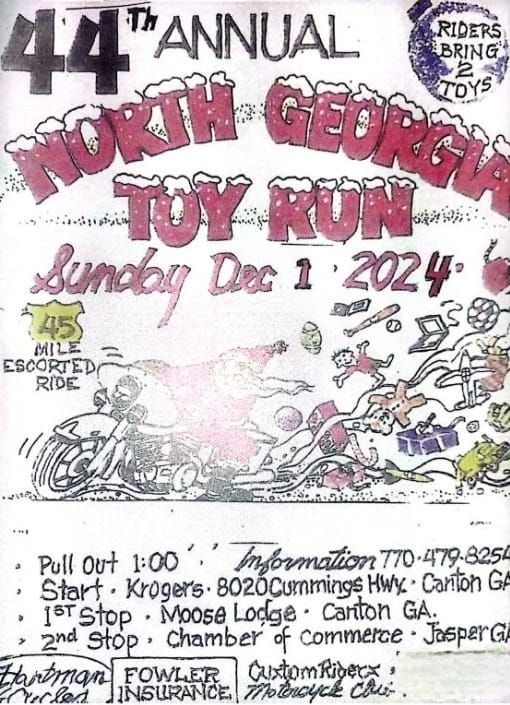 44TH NORTH GEORGIA TOY RUN 