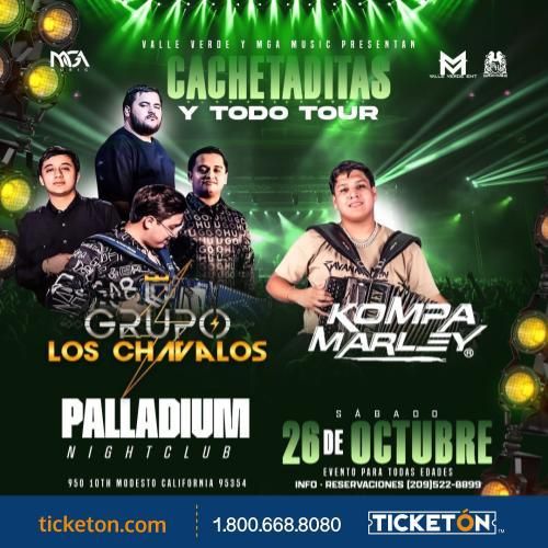 GRUPO LOS CHAVALOS Y KOMPA MARLEY EN MODESTO 