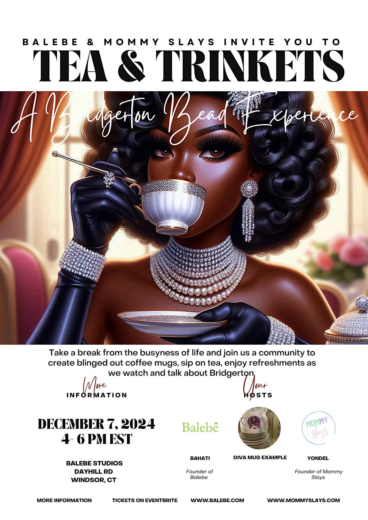 Join Mommy Slays & Balebe at our Tea and Trinkets event!