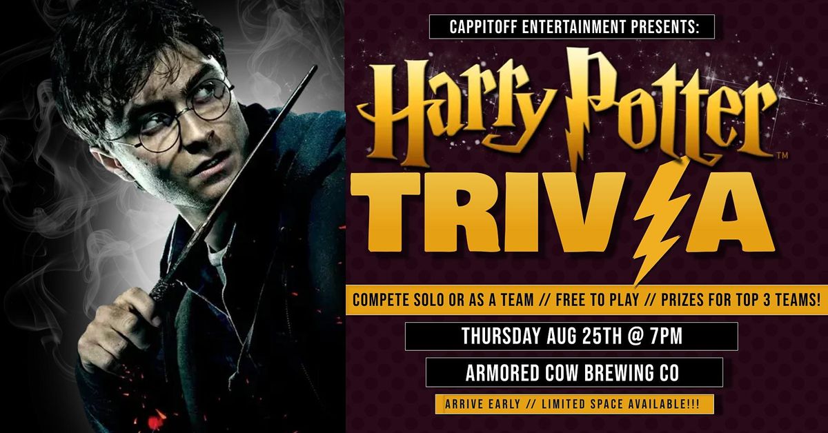 Harry Potter Movie Trivia at Armored Cow Brewing
