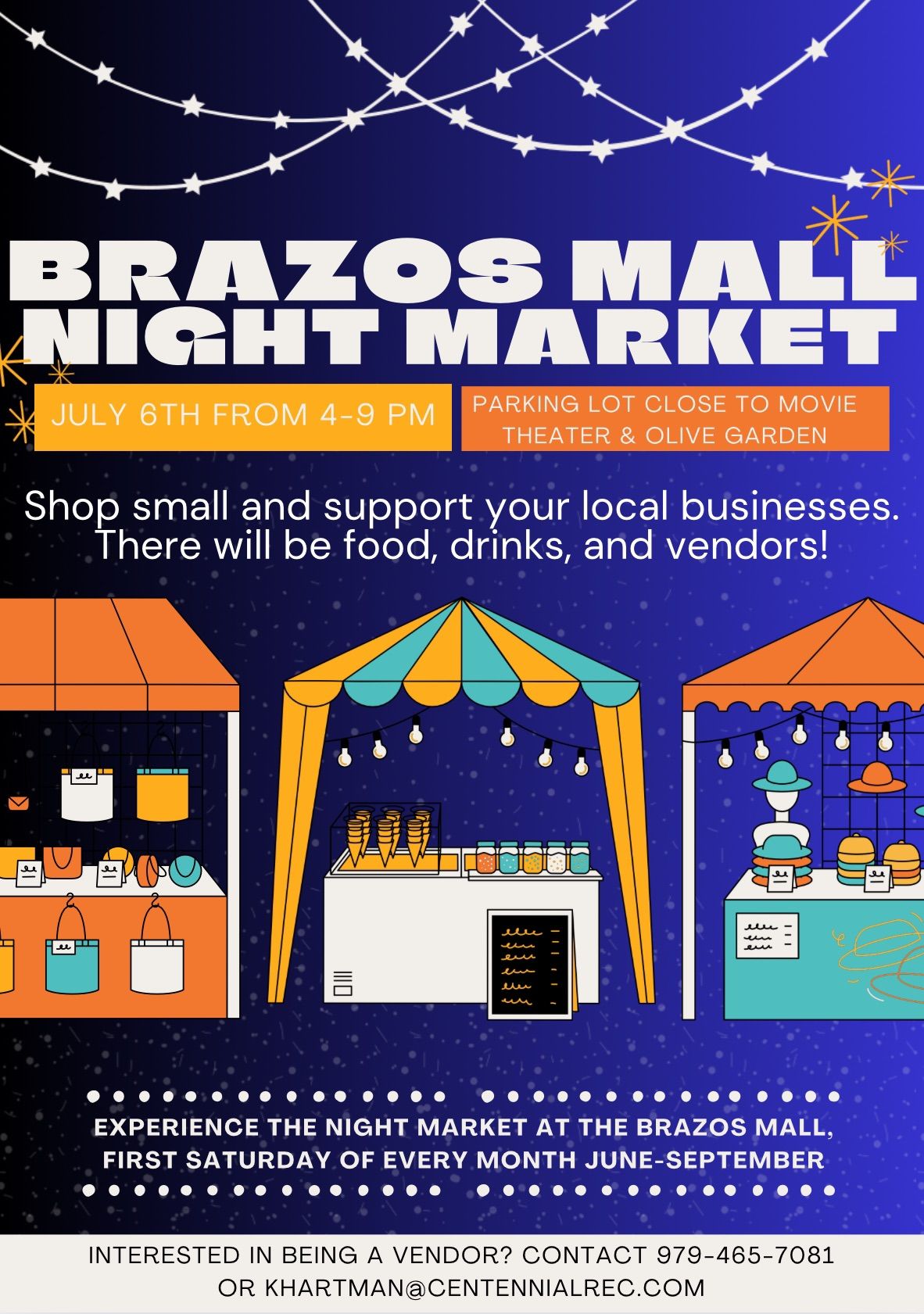 July Brazos Mall Night Market