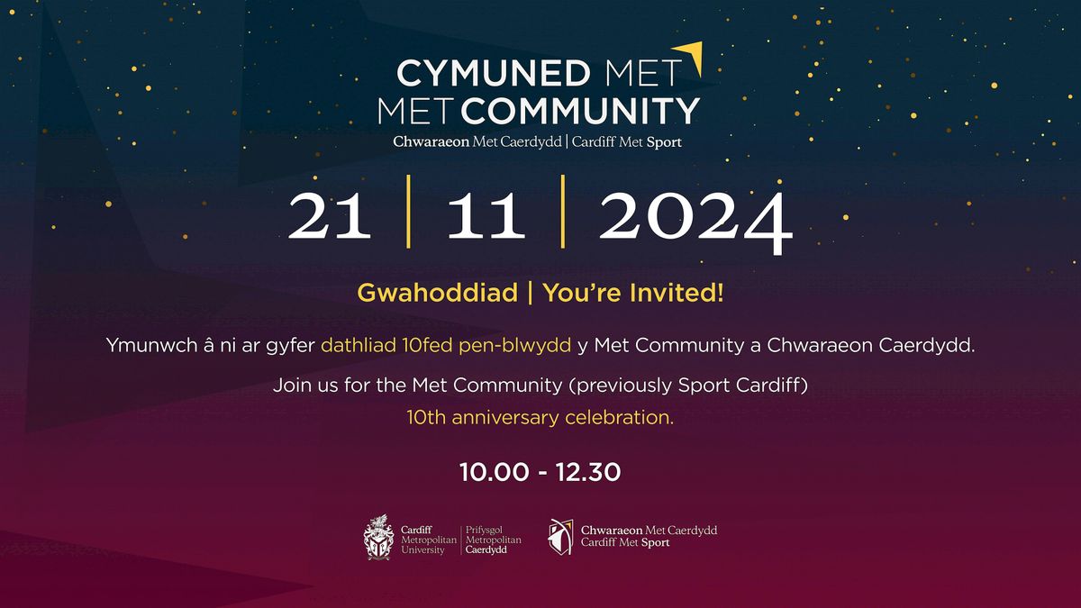 Met Community (Sport Cardiff) 10 year celebration