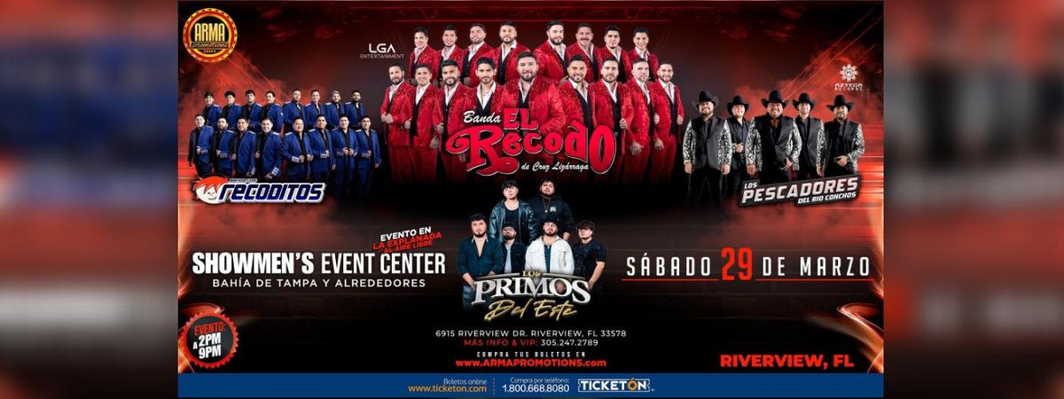 MESAS VIP BANDA EL RECODO, BANDA LOS RECODITOS & M\u00c1S