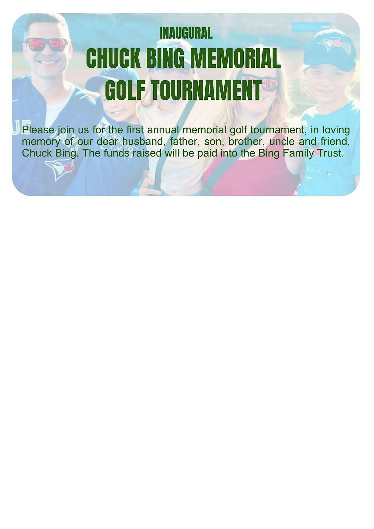 Chuck Bing Memorial Golf Tournament