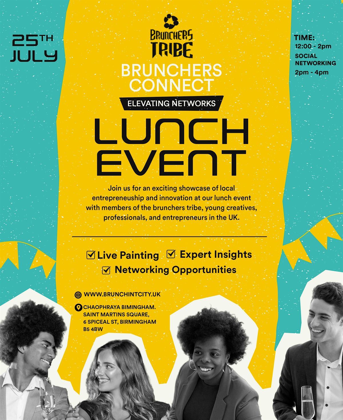 Brunchers Connect: Lunch Networking Event for Creatives and Young Adults