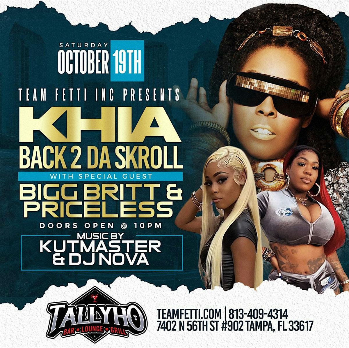 Khia "Back 2 Da Skroll" w\/ Special Guest Bigg Britt & Priceless Scott