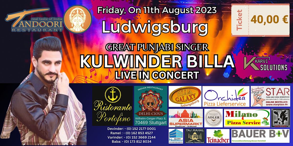 Great Punjabi SiNGER Kulwinder Billa Live in Concert