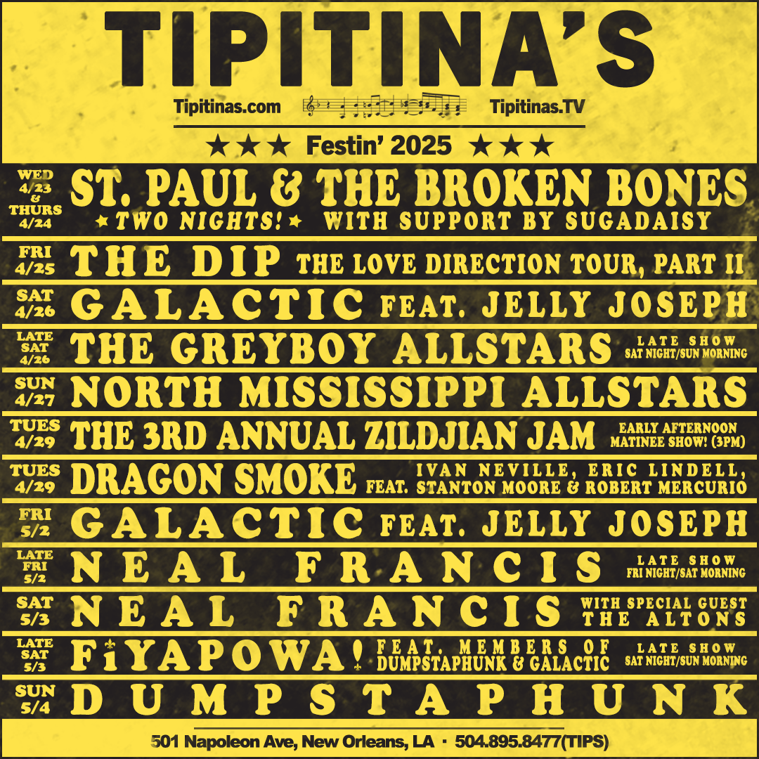 FiyaPowa! with Members of Dumpstaphunk and Galactic at Tipitinas