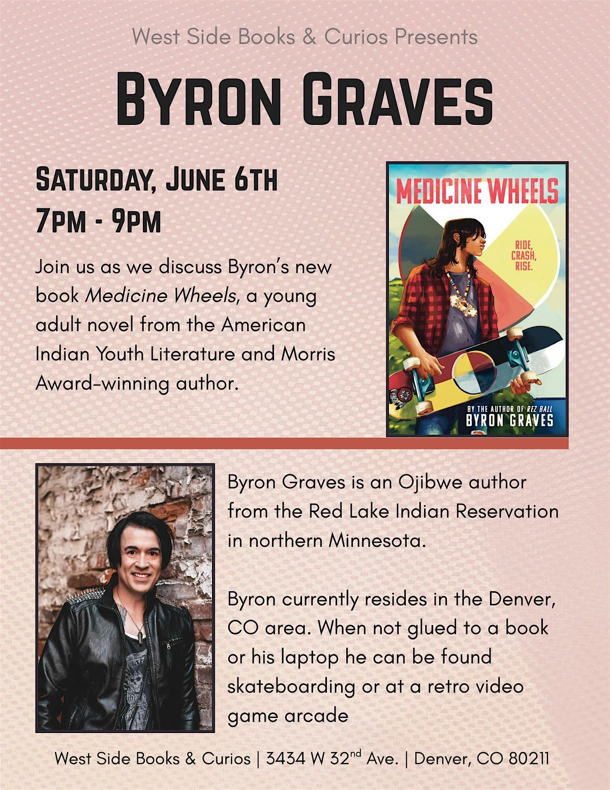 Author Byron Graves at West Side Books