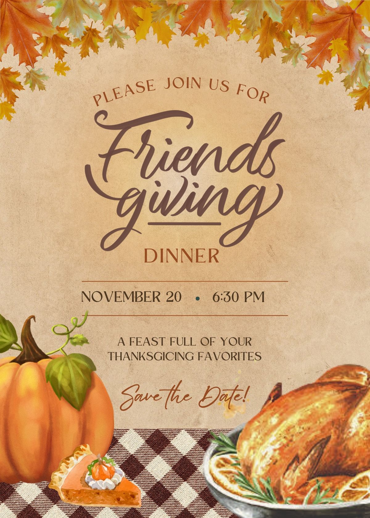 Friendsgiving (for members and invited guests only)